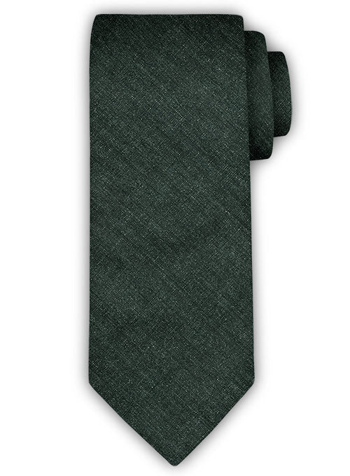 Italian Linen Tie - Spezia Green - StudioSuits