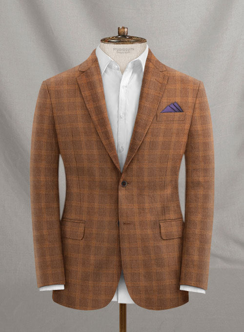 Italian Linen Taneo Checks Suit - StudioSuits