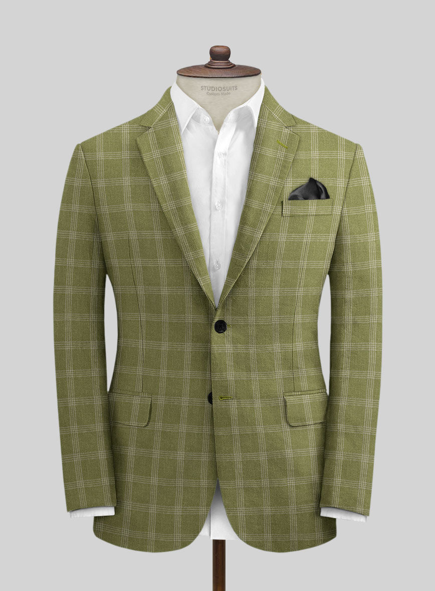 Italian Linen Timo Checks Suit - StudioSuits