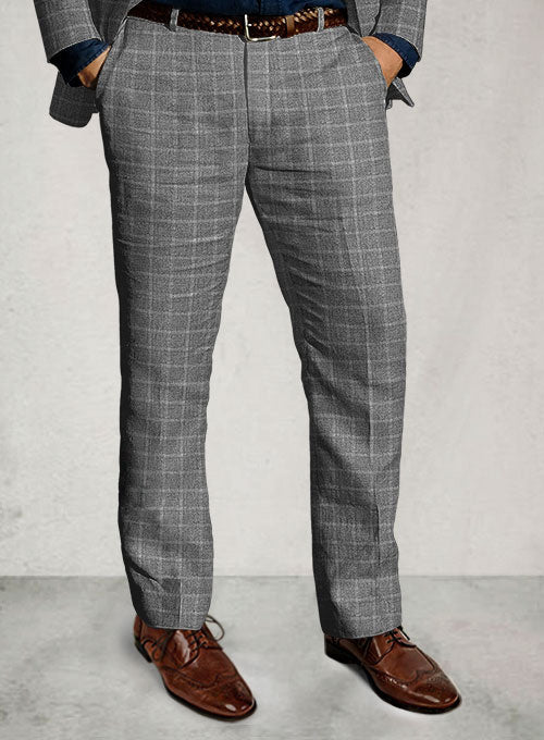 Italian Linen Riko Checks Suit - StudioSuits