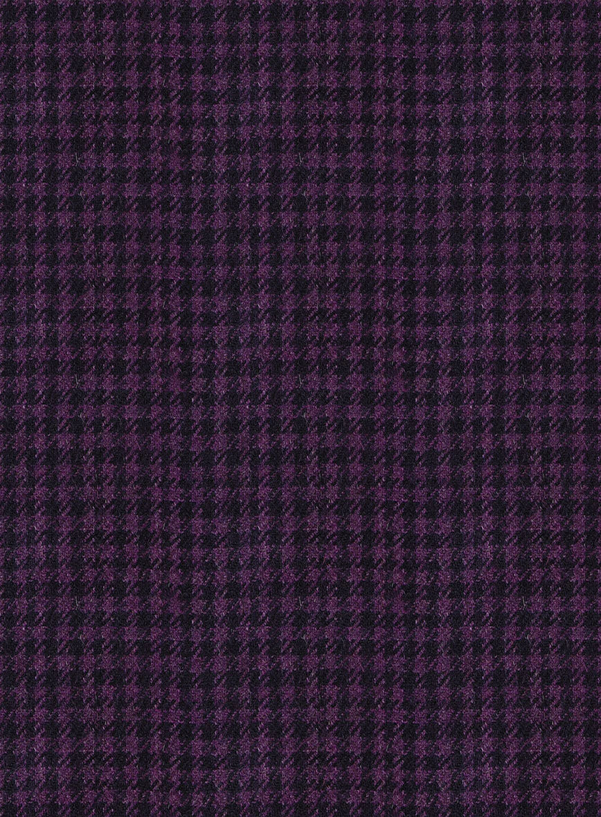 Italian Llio Purple Wool Pants - StudioSuits