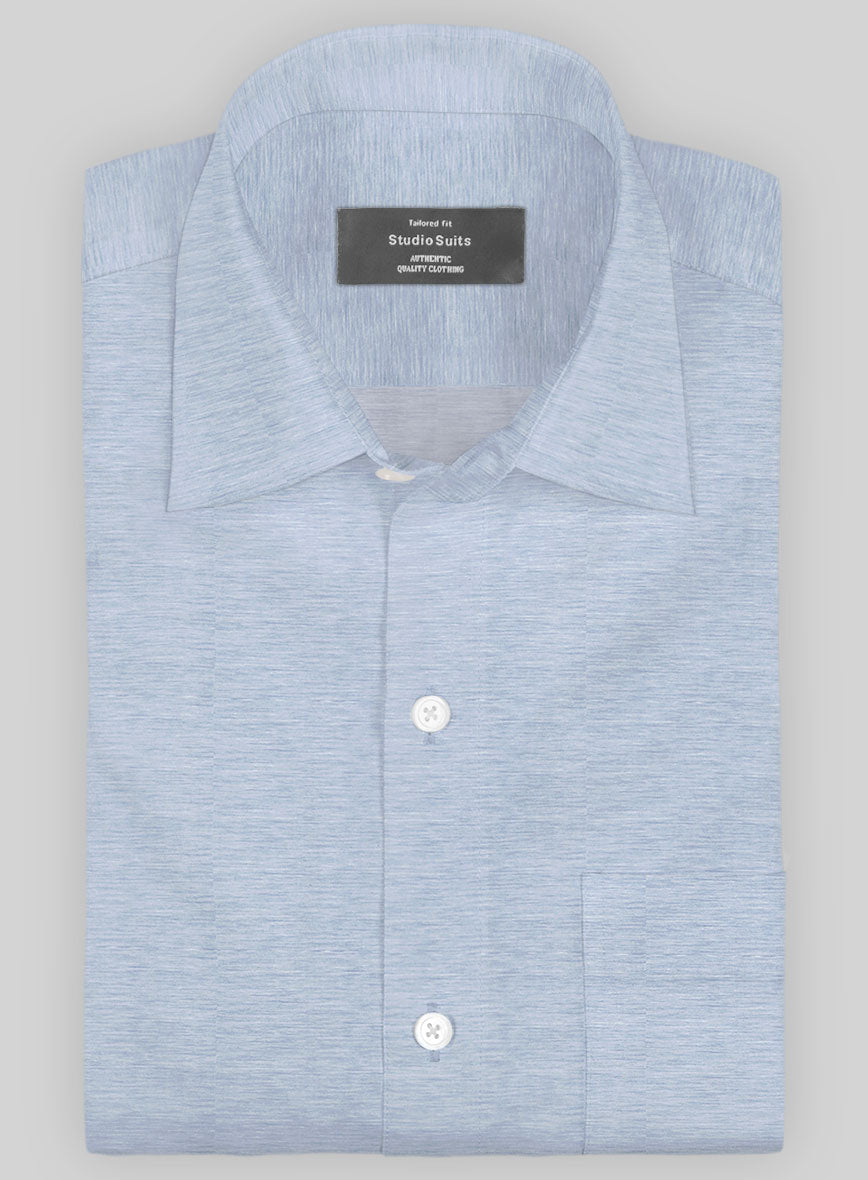 Italian Lombardo Air Force Blue Shirt - StudioSuits