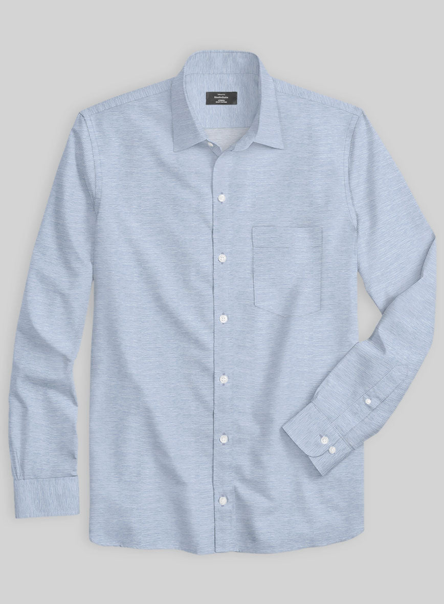 Italian Lombardo Air Force Blue Shirt - StudioSuits