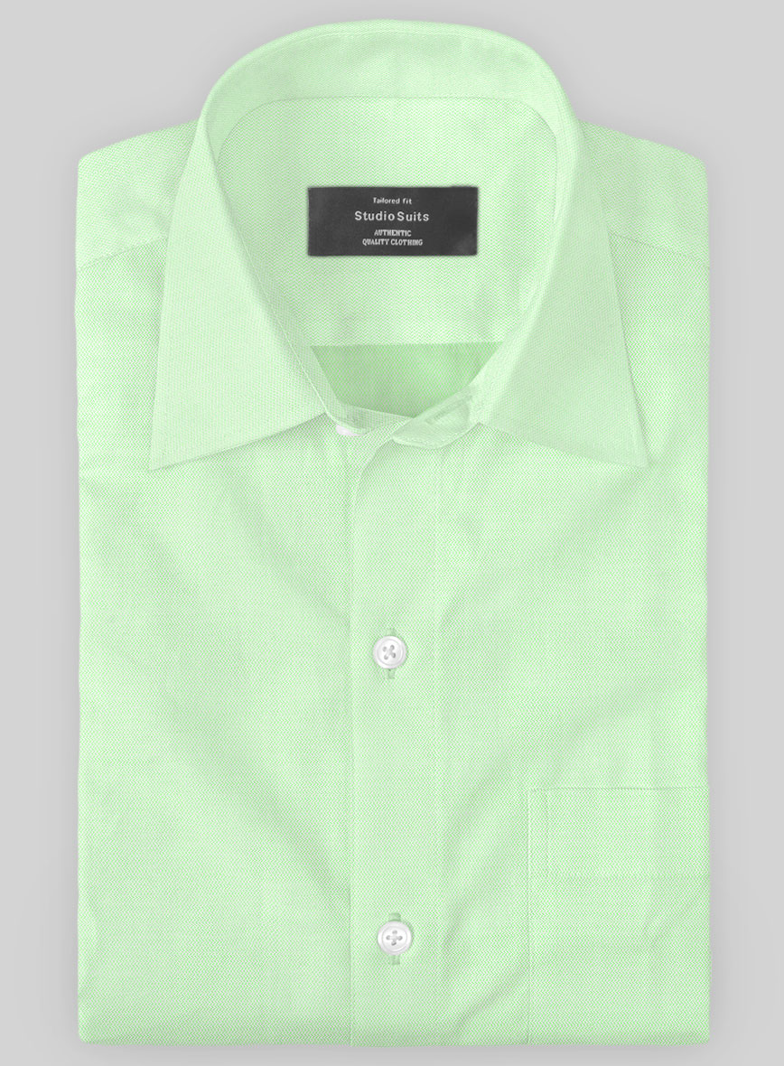 Italian Lombardo Basket Green Shirt - StudioSuits