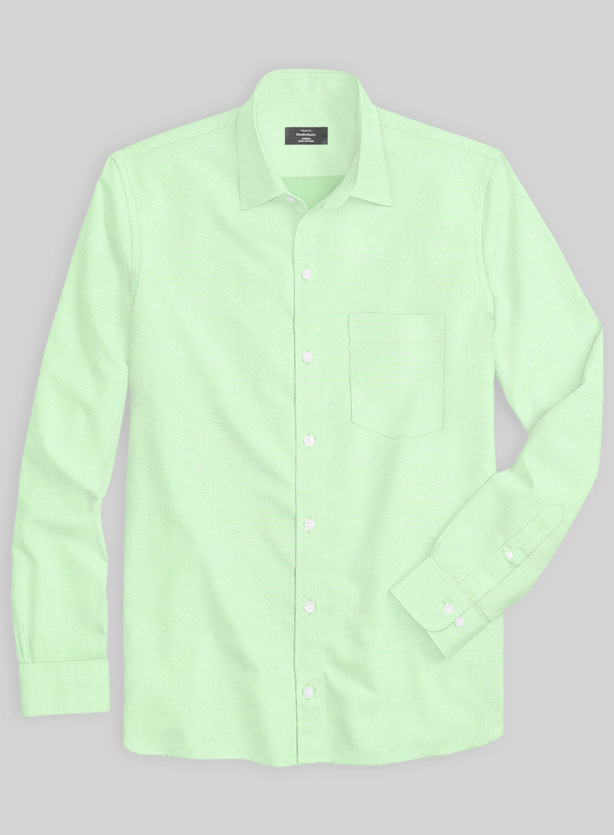 Italian Lombardo Basket Green Shirt - StudioSuits