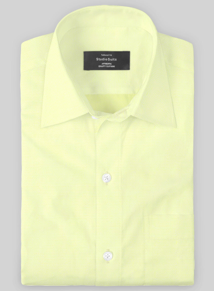 Italian Lombardo Basket Yellow Shirt - StudioSuits