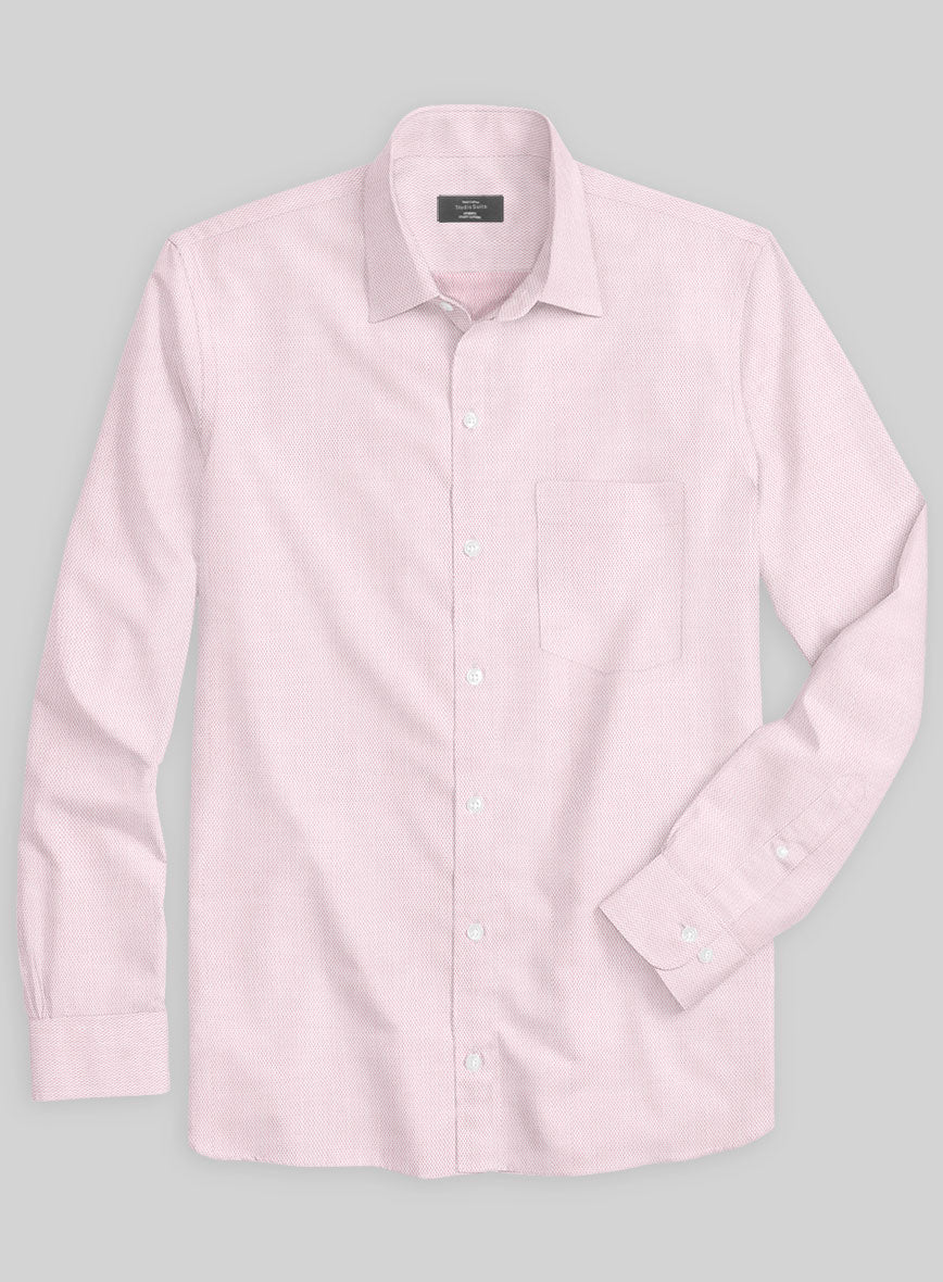 Italian Lombardo Gauze Pink Shirt - StudioSuits