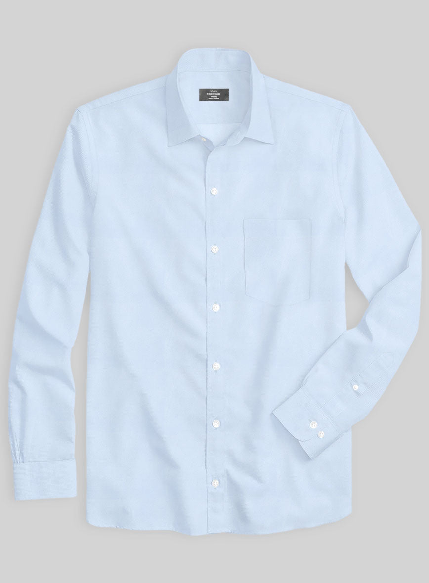 Italian Lombardo Light Blue Shirt - StudioSuits