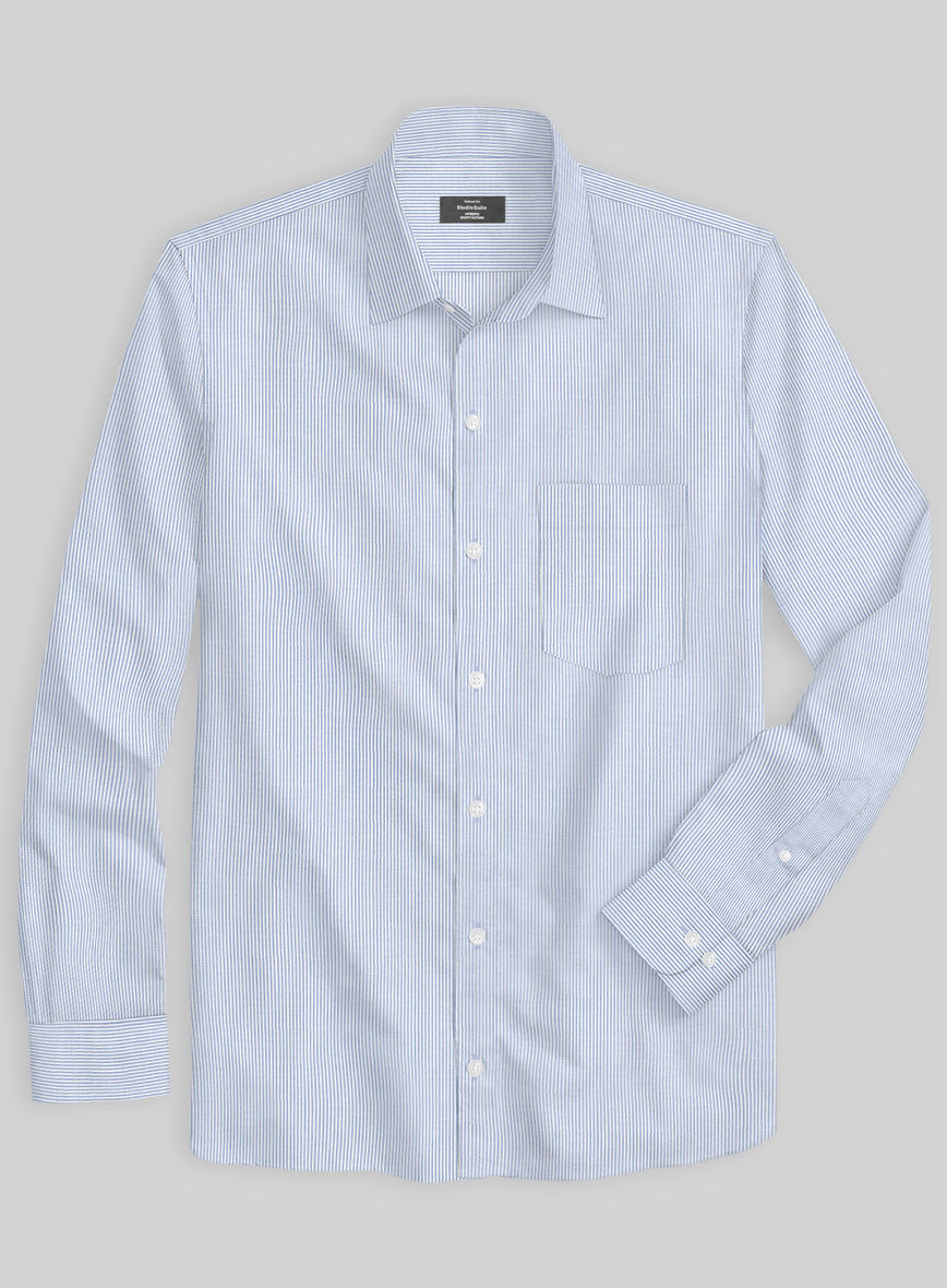 Italian Lombardo Mini Cara Stripes Shirt - StudioSuits