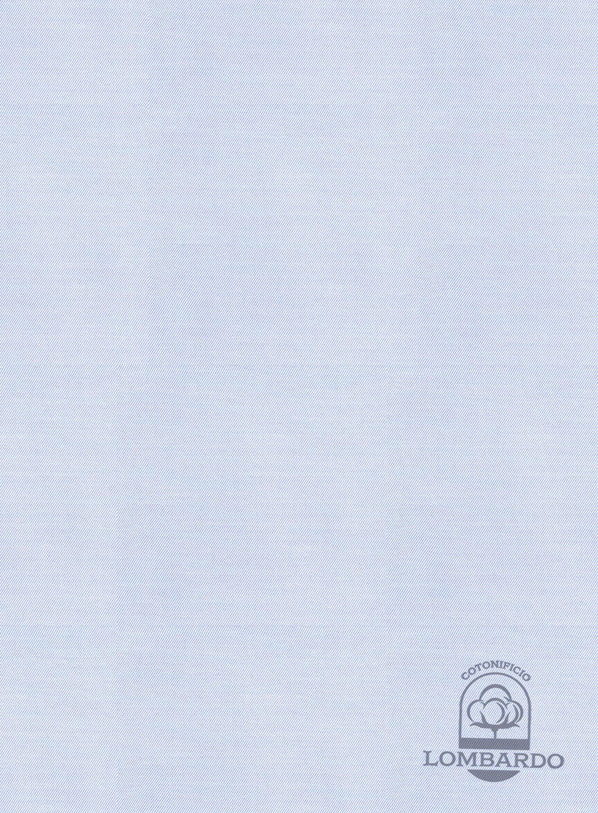Italian Lombardo Pastel Blue Shirt - StudioSuits