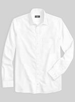 Italian Lombardo Procelain White Shirt - StudioSuits