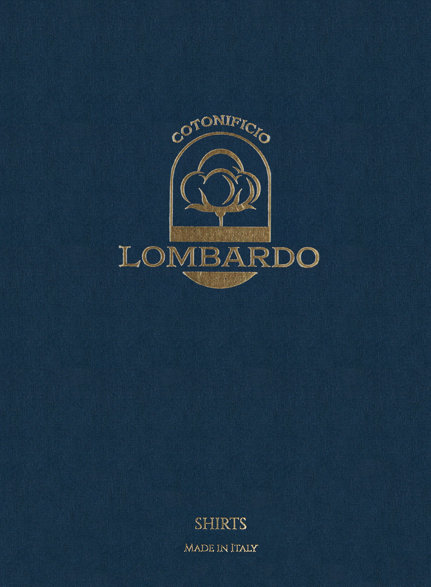 Italian Lombardo Indigo Blue Shirt - StudioSuits