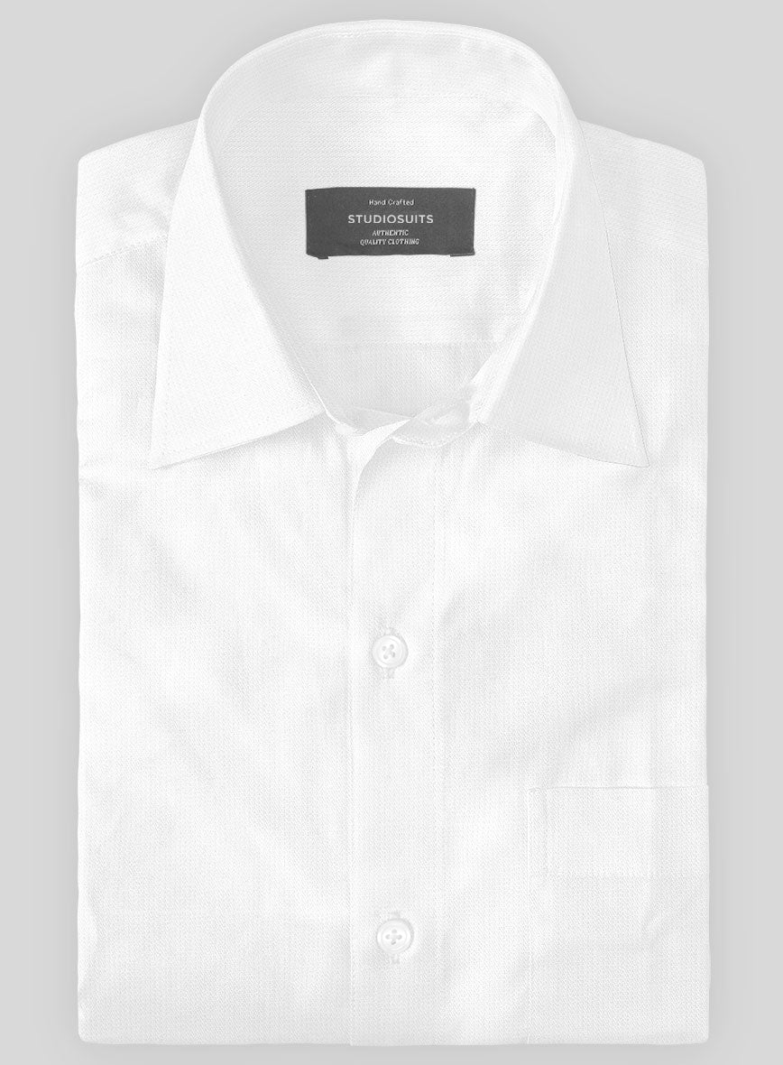 Italian Lombardo Snow White Shirt - StudioSuits