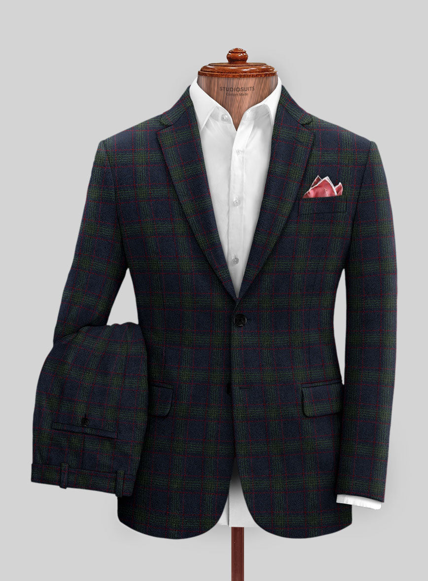 Italian Loza Checks Tweed Suit - StudioSuits