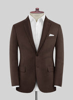 Italian Iucef Cocoa Brown Wool Suit - StudioSuits
