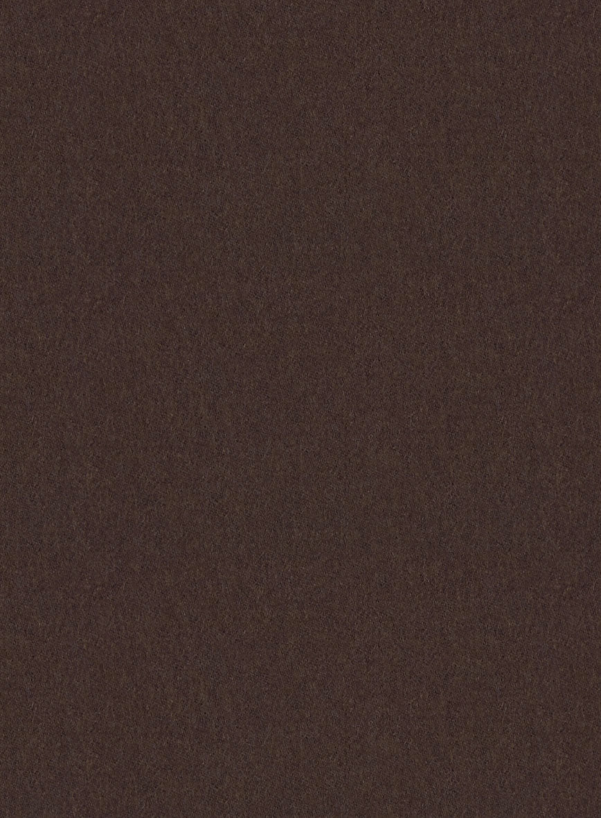 Italian Iucef Cocoa Brown Wool Suit - StudioSuits