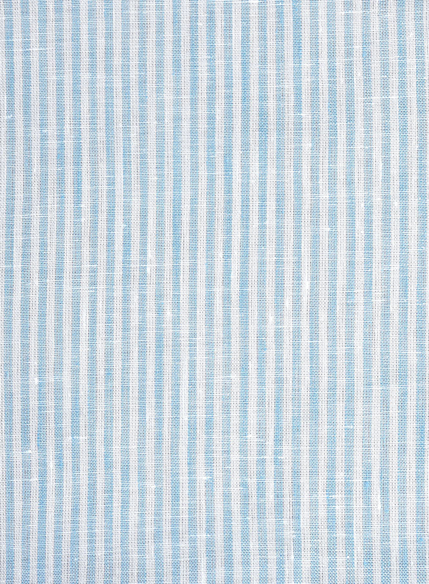 Italian Mabel Blue Bengal Stripe Shirt - StudioSuits