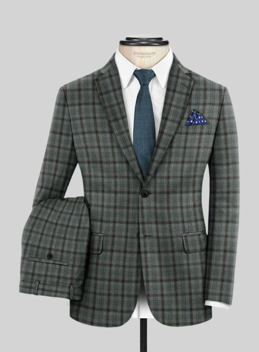 Italian Malco Green Wool Suit - StudioSuits