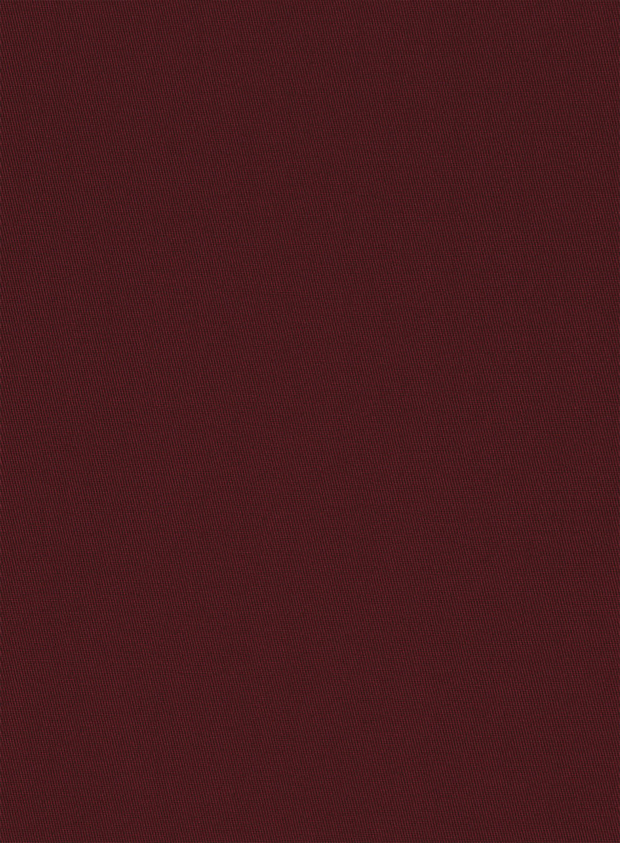 Italian Maroon Cotton Stretch Suit - StudioSuits