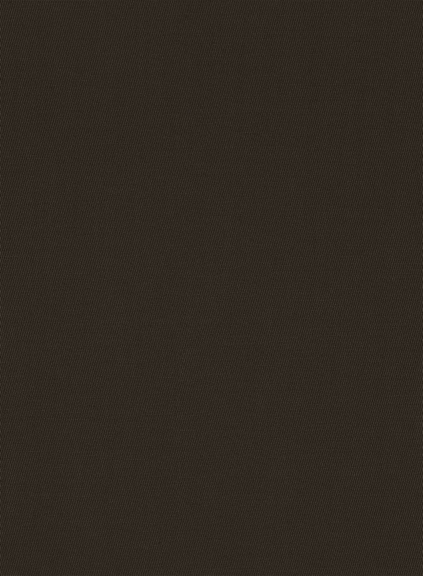 Italian Mocha Brown Cotton Suit - StudioSuits