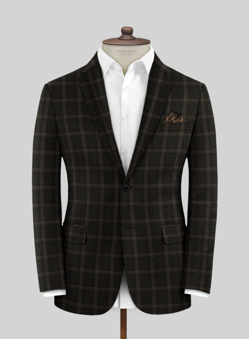 Italian Murano Ando Wool Linen Silk Jacket - StudioSuits