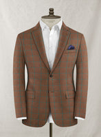 Italian Murano Aureta Brown Wool Linen Suit - StudioSuits
