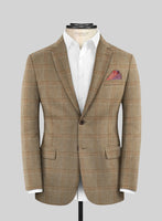 Italian Murano Ocavi Brown Wool Linen Silk Jacket - StudioSuits