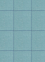 Italian Murano Domar Blue Wool Linen Silk Jacket - StudioSuits