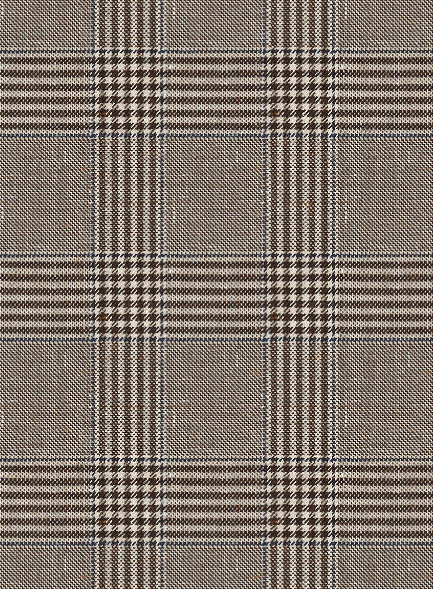 Italian Murano Ejan Brown Wool Linen Silk Suit - StudioSuits