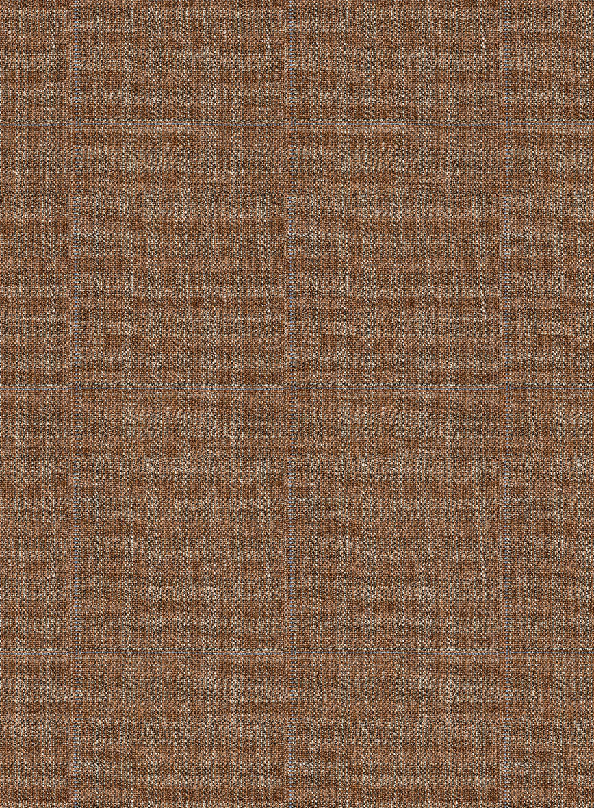 Italian Murano Karilo Brown Wool Linen Silk Jacket - StudioSuits