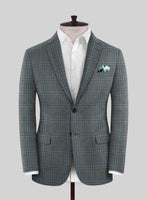 Italian Murano Livado Gray Wool Linen Silk Suit - StudioSuits