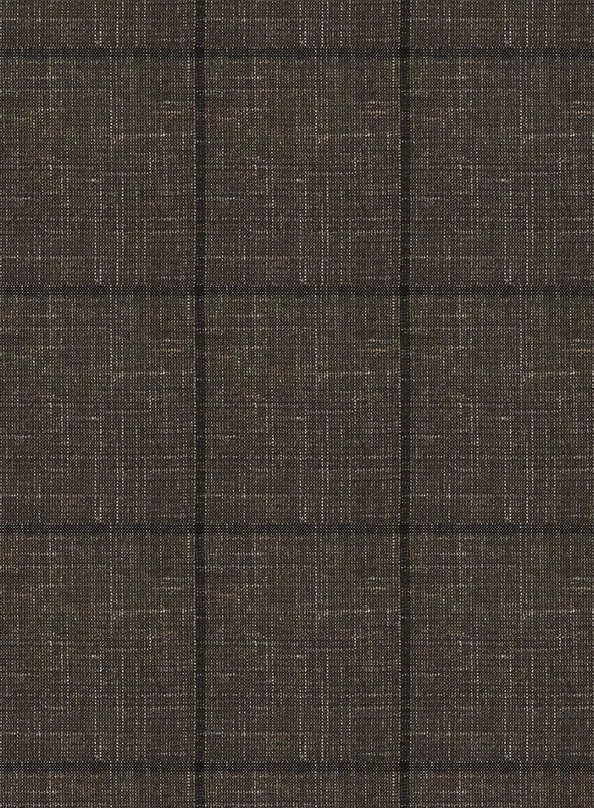 Italian Murano Paleno Brown Wool Linen Suit - StudioSuits