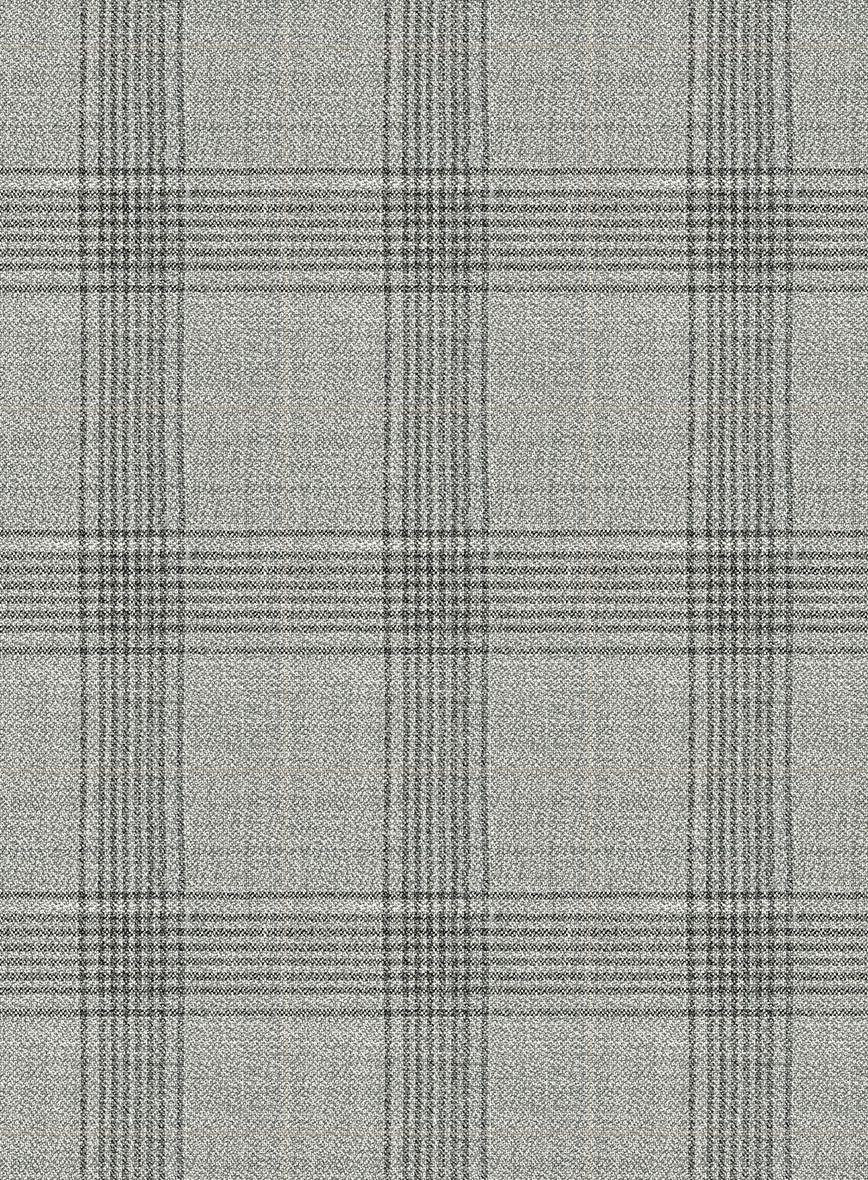 Italian Murano Sageo Gray Wool Linen Silk Suit - StudioSuits