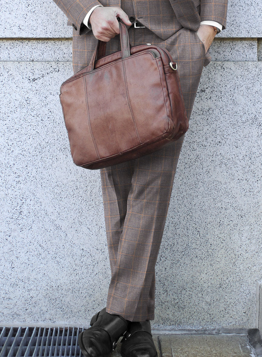 Italian Murano Satie Houndstooth Wool Linen Silk Suit - StudioSuits