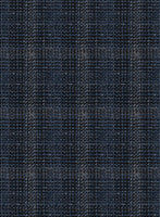Italian Murano Sovil Blue Wool Linen Silk Jacket - StudioSuits