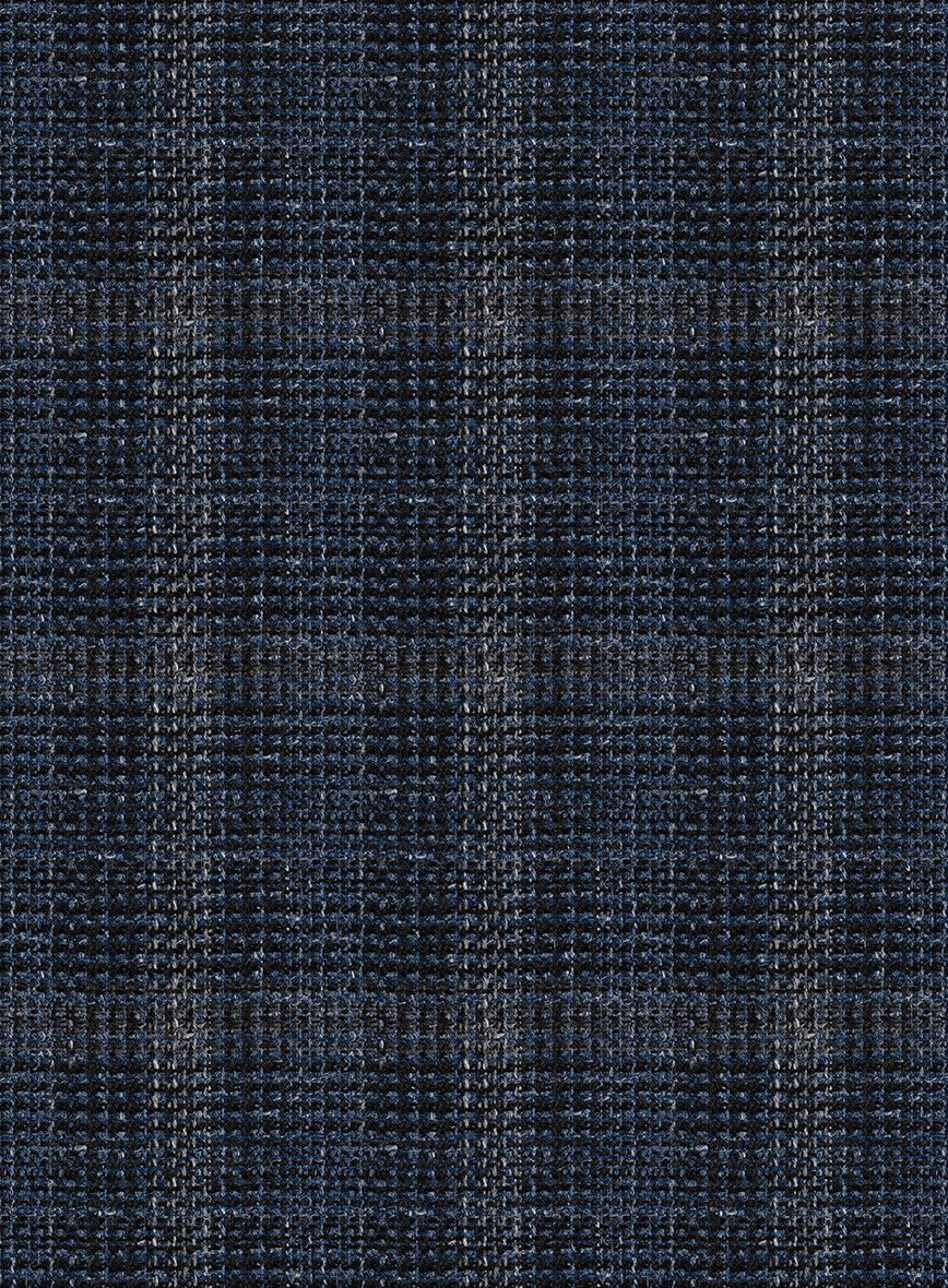 Italian Murano Sovil Blue Wool Linen Silk Suit - StudioSuits