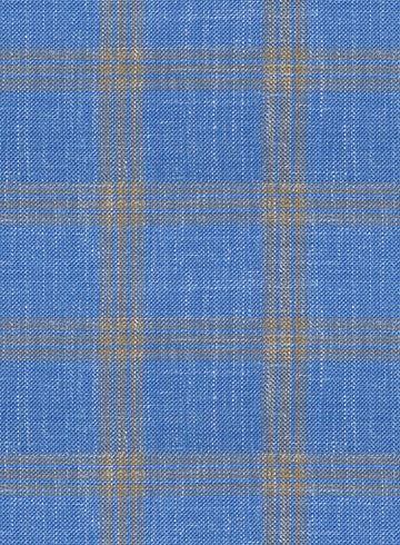 Italian Murano Tristo Blue Wool Linen Jacket - StudioSuits