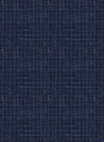 Italian Murano Zonla Blue Wool Linen Silk Jacket - StudioSuits