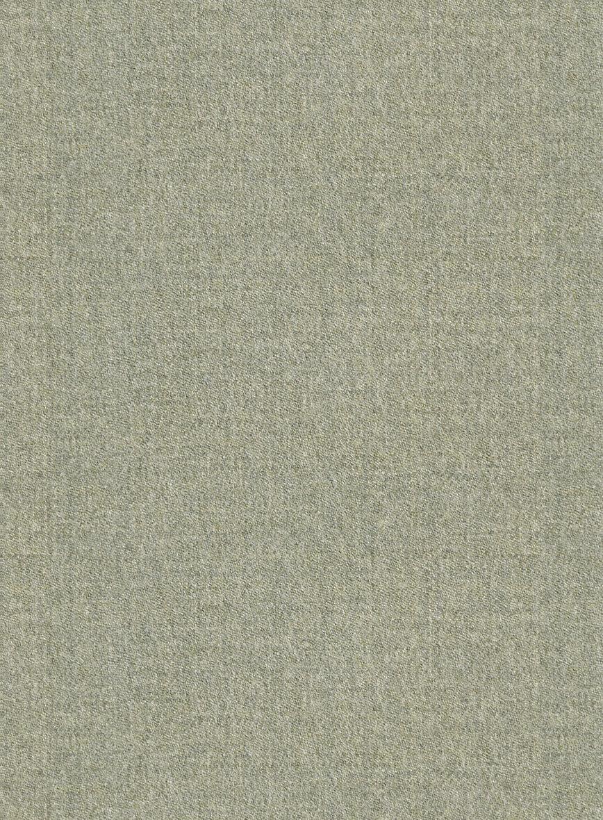 Italian Orfini Summer Green Wool Pants - StudioSuits