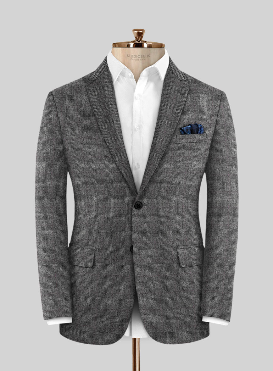 Italian Ovidel Gray Wool Jacket - StudioSuits