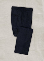 Italian Oxford Blue Tweed Pants - StudioSuits