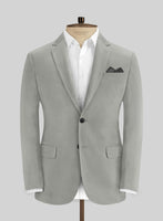 Italian Petrol Gray Cotton Jacket - StudioSuits