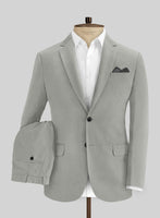 Italian Petrol Gray Cotton Stretch Suit - StudioSuits