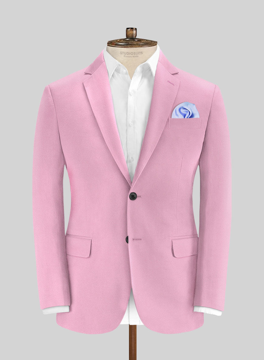 Italian Pink Cotton Jacket - StudioSuits