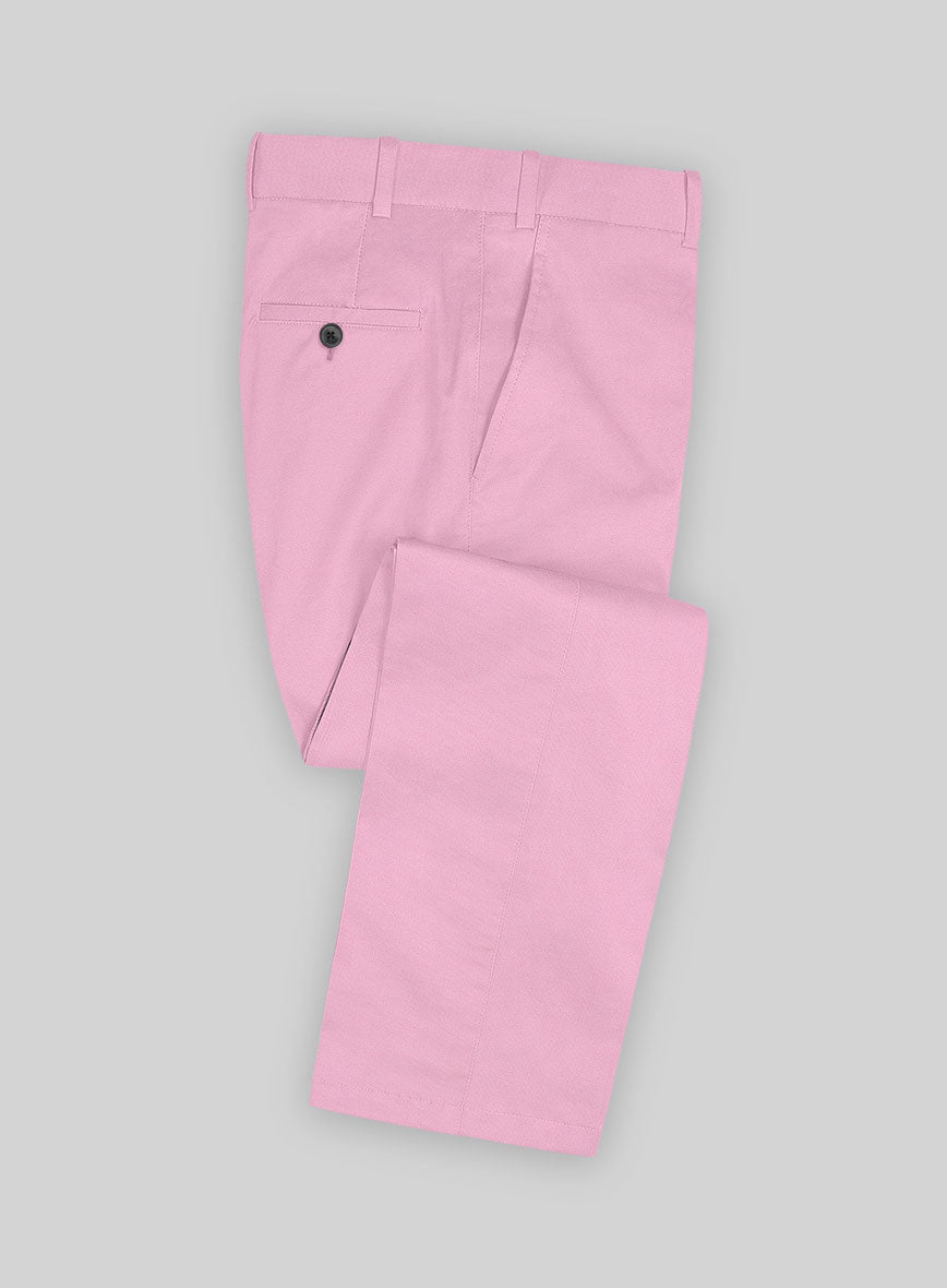 Italian Pink Cotton Pants - StudioSuits