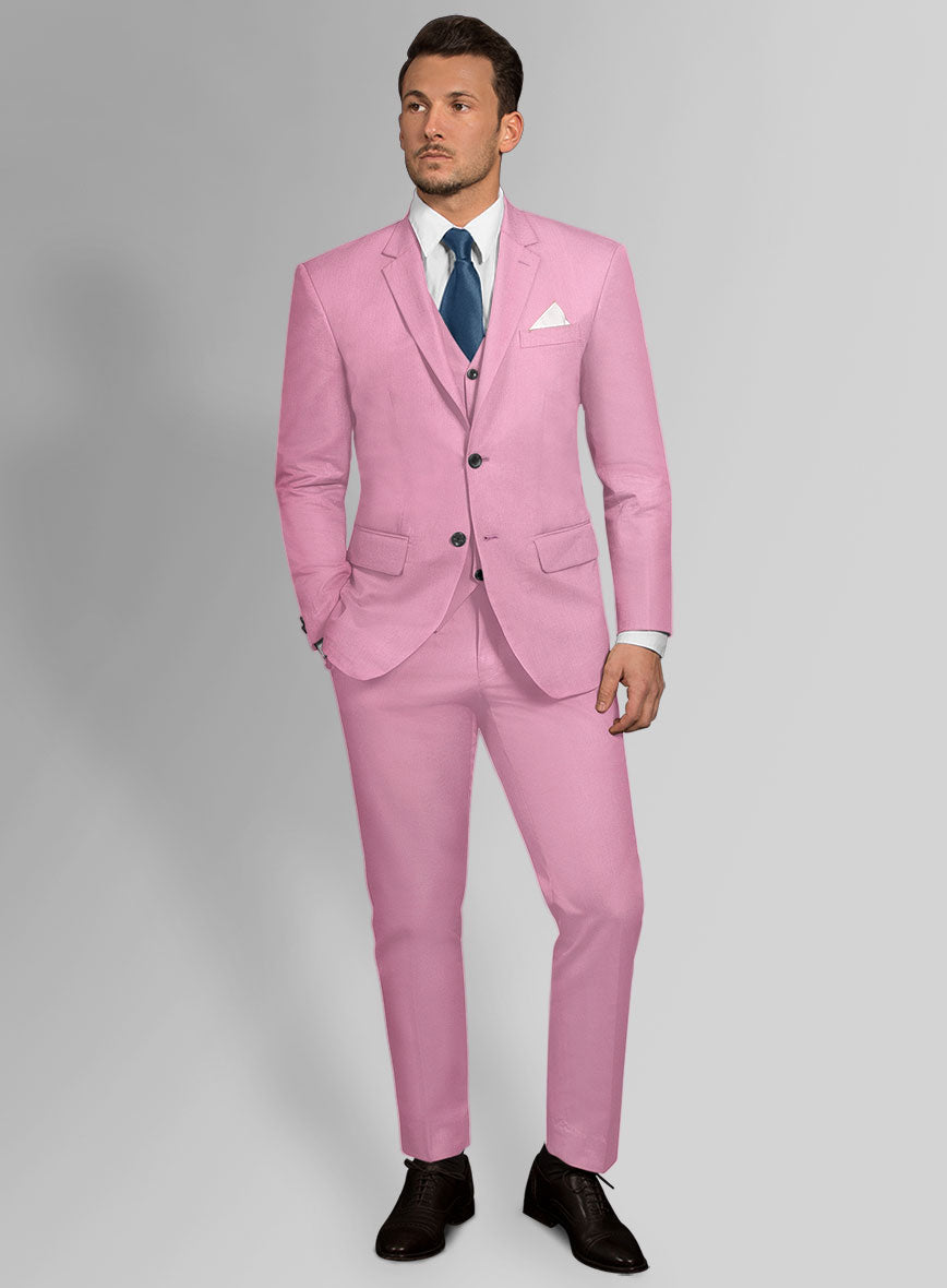Italian Pink Cotton Suit – StudioSuits