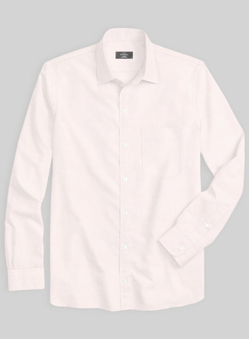 Italian Pink Twill Shirt - StudioSuits