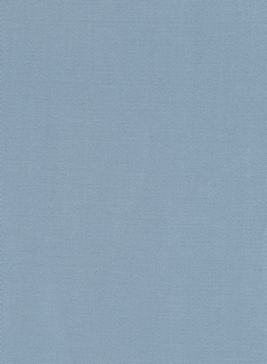 Italian Powder Blue Cotton Suit - StudioSuits