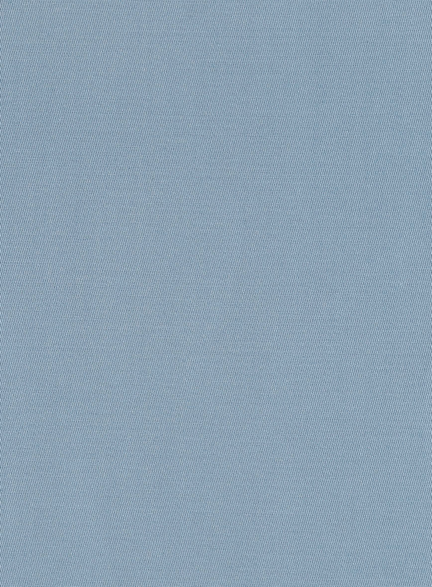 Italian Powder Blue Cotton Suit - StudioSuits