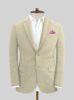 Italian Prato Khaki Linen Jacket - StudioSuits